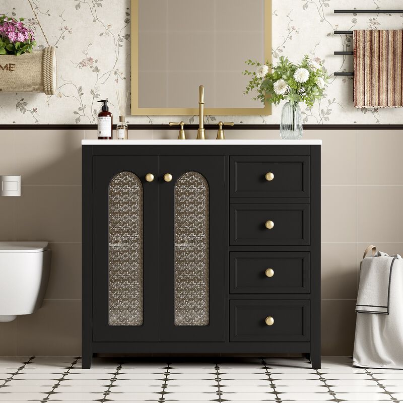Merax Bathroom Vanity Cabinet with 2 Doors