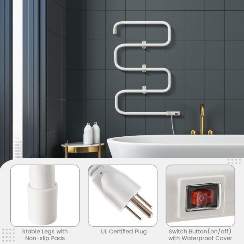 Hivvago 100W Electric Towel Warmer Drying Rack