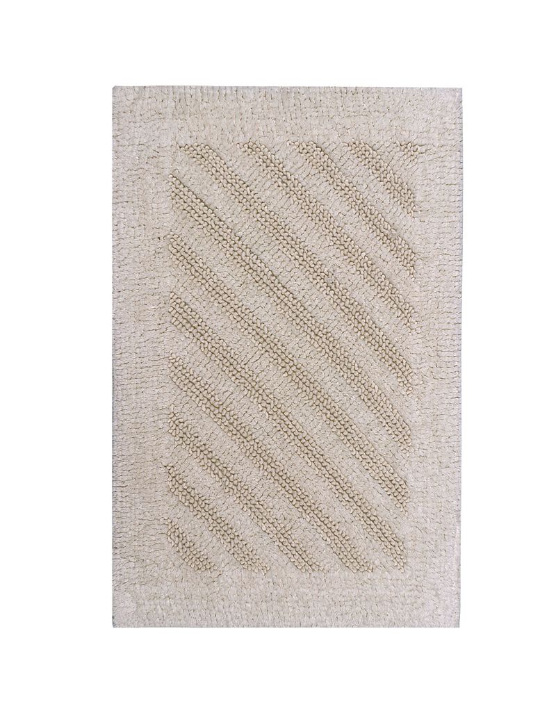Knightsbridge Shooting Star 220 GSF Reversible Bath Rug 20 x 30 - Ivory