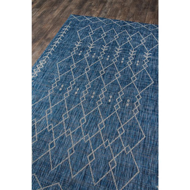 Novogratz Contemporary Rectangle Area Rug, Blue, 9'3 X 12'6