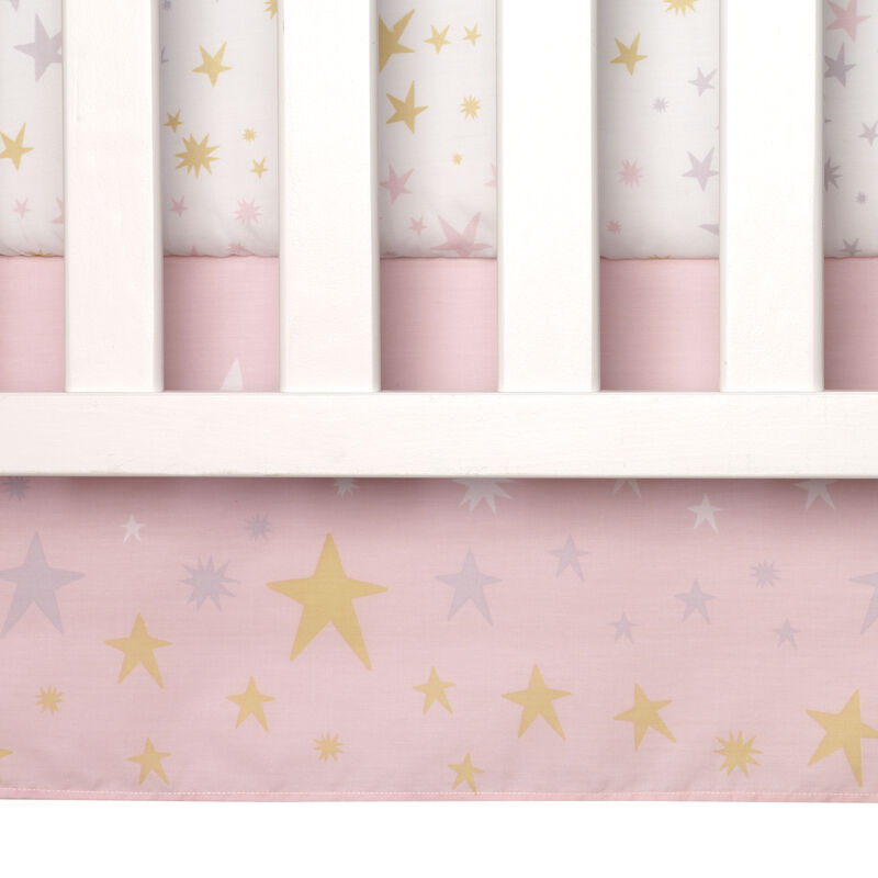 Bedtime Originals Rainbow Unicorn 3-Piece Crib Bedding Set - Pink, Purple