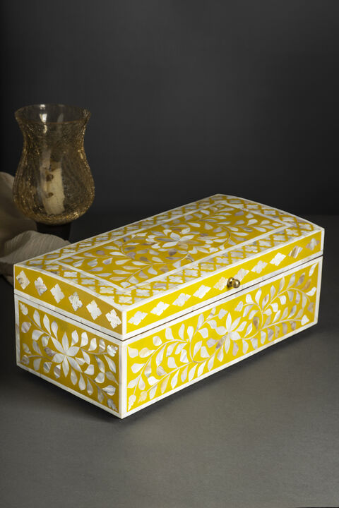 Jodhpur Mother of Pearl Decorative Box - 16"