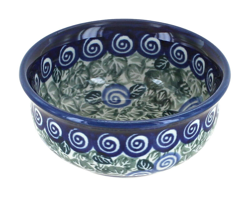 Blue Rose Polish Pottery Seaside Swirl Small Bowl