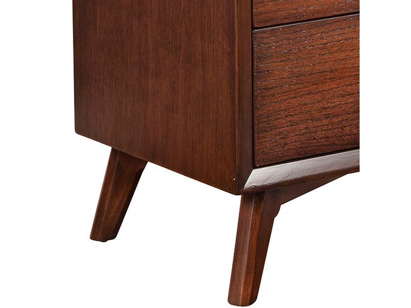 33 Inch Wooden Chest with 3 Drawers, Small, Brown - Benzara
