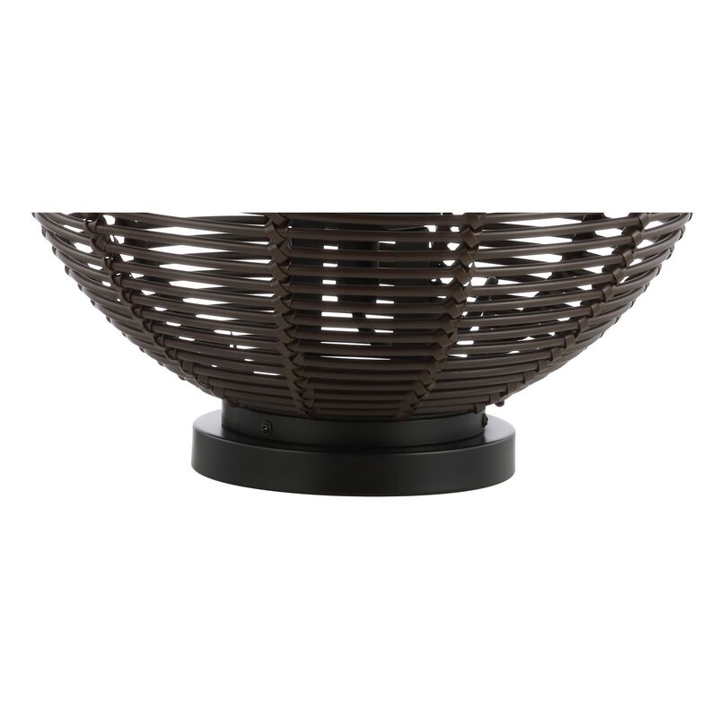 Jigu Outdoor Woven Globe Asian LED Lantern