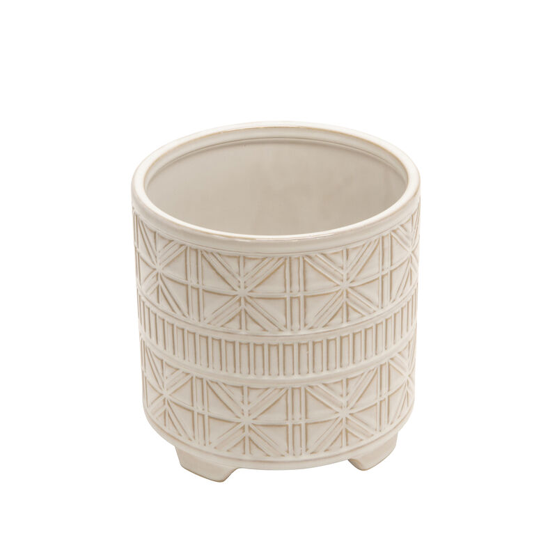 Abstract Footed Planter Set