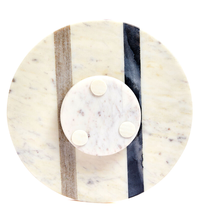 12 inch Single Tier Marble Lazy Susan Turntable