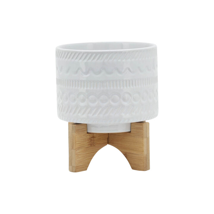 5" Tribal Planter W/ Stand