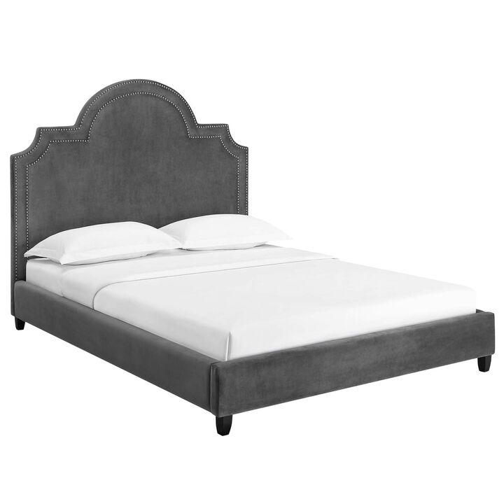 Modway - Primrose Queen Performance Velvet Platform Bed