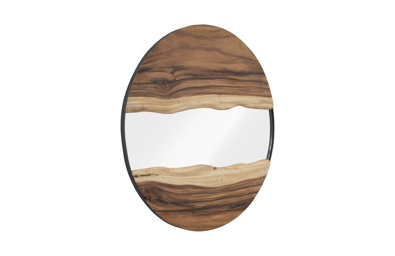 River Round Mirror