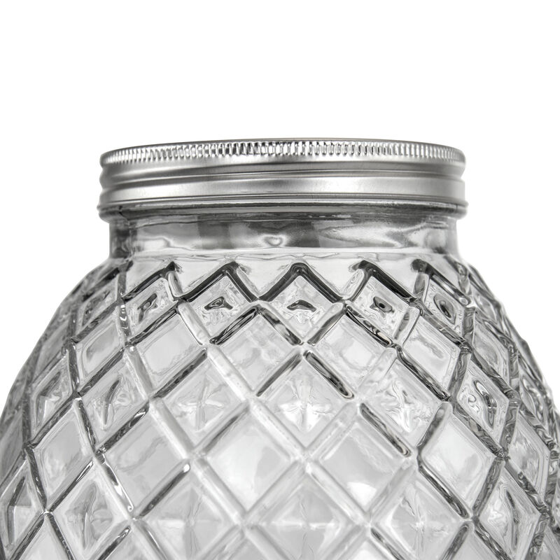 Gibson Home 1.2 Gallon Pineapple Clear Glass Drink Dispenser