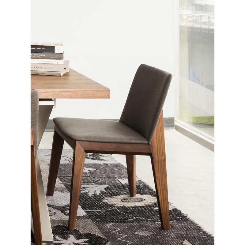 Deco Walnut Dining Chairs (Set of 2), Belen Kox