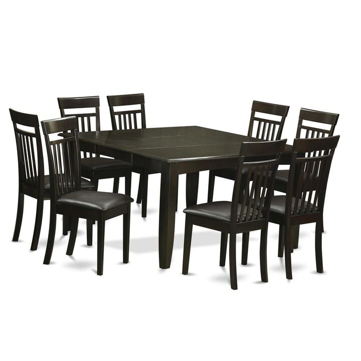 East West Furniture 9-Pc Dining room set-Table and 8 Kitchen Chairs