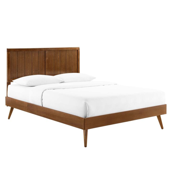 Modway - Alana King Wood Platform Bed with Splayed Legs