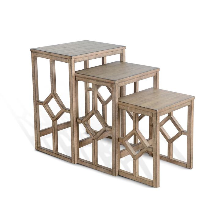 Sunny Designs Beach Pebble Nesting Table