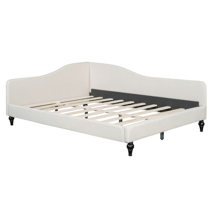 Merax L-Shaped Linen Upholstered Daybed