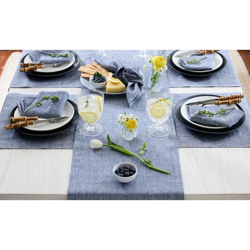 Solino Home 100% Pure Linen Table Runner | Athena for Thanksgiving, Christmas