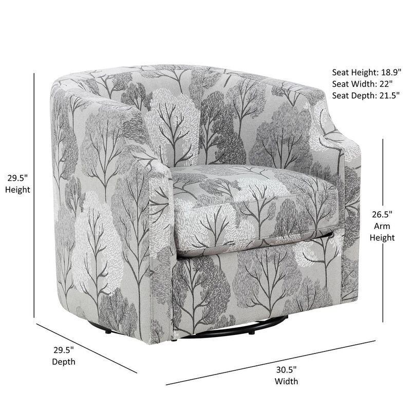 Comfort Pointe Banyon Swivel Glider Barrel Chair