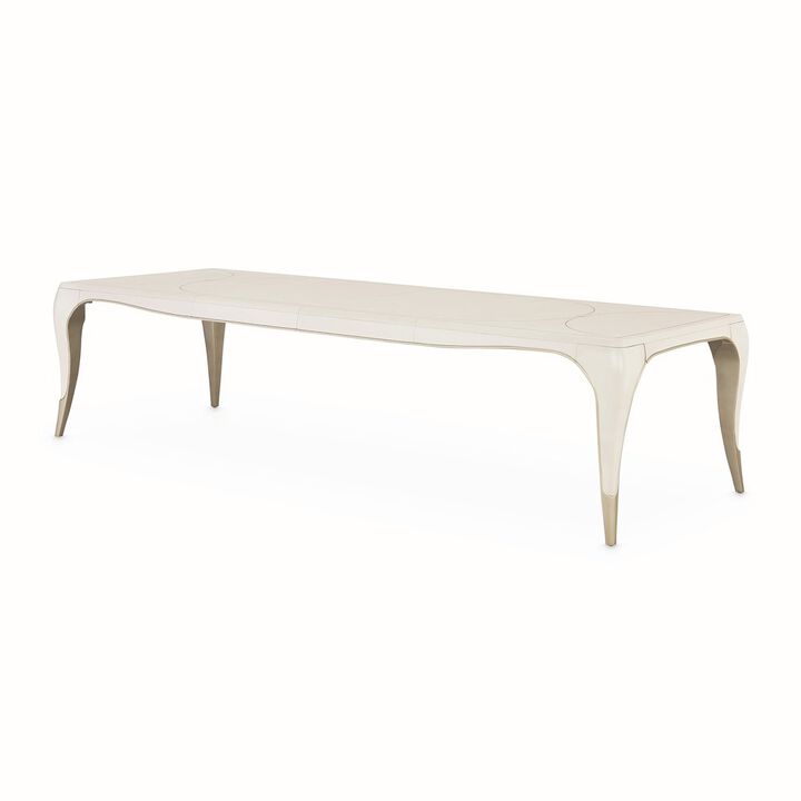 Michael Amini London Place Rectangular Dining Table - Creamy Pearl