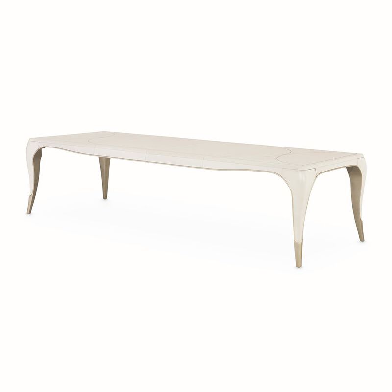 Michael Amini London Place Rectangular Dining Table - Creamy Pearl