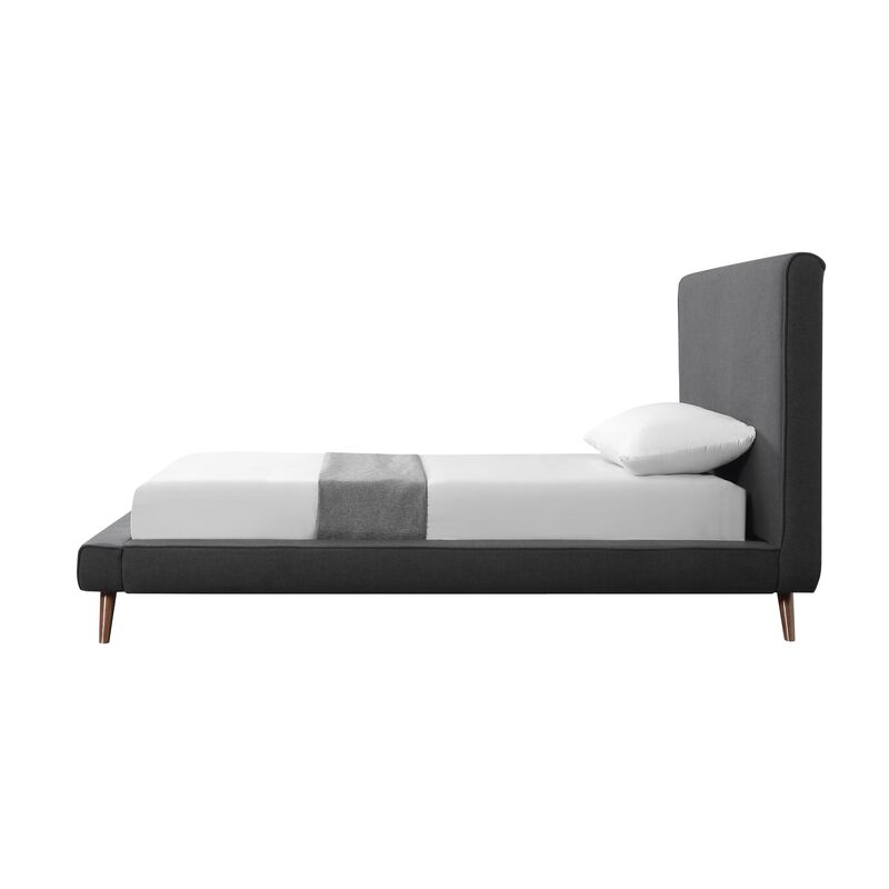 Loft Lyfe Eliezer Linen Upholstered Platform Bed