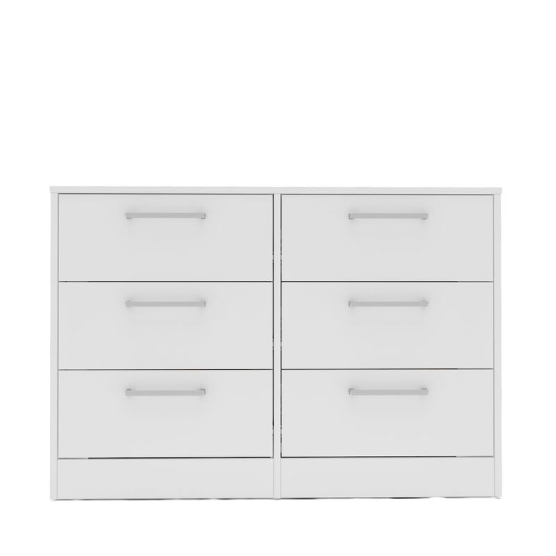 Polifurniture Juliette 6 Drawer Dresser, White