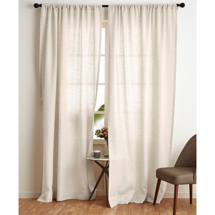 Solino Home 100% Pure Linen Curtain | Linen for Thanksgiving, Christmas