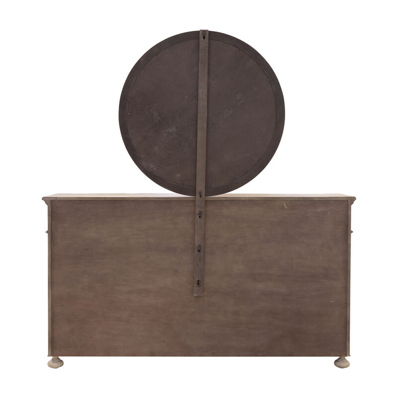 Higgins Street Round Mirror