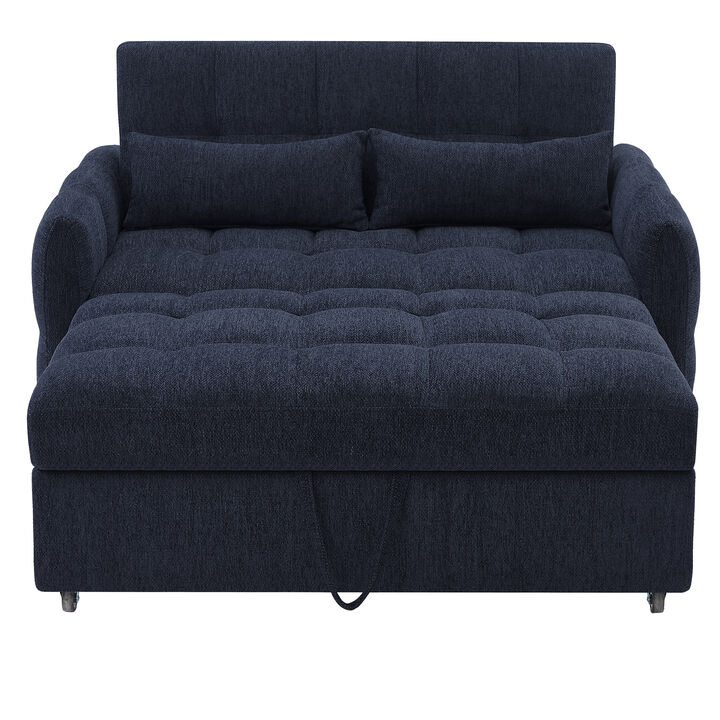 Merax Loveseat Sofa Pull-out Sleeper Sofa with 3 USB Ports