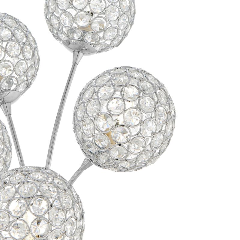 Thailand Table Lamp Chrome Metal LED Light
