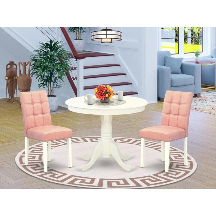 3 Piece Dining Table Set consists A Wood Table