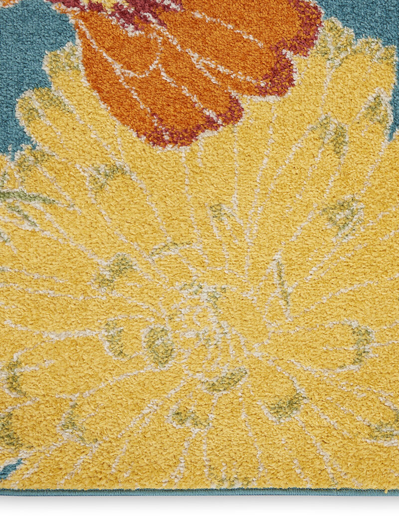 Allur ALR06 Turquoise/Multicolor 9' x 12' Rug