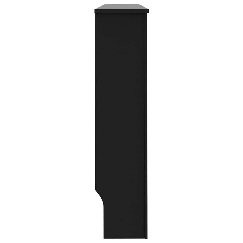 vidaXL Radiator Cover Black 59.8"x17.5"x31.9" MDF