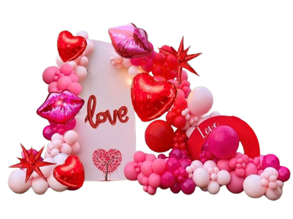 Hot Pink Red for Winter Christmas New Year's Eve Decoration