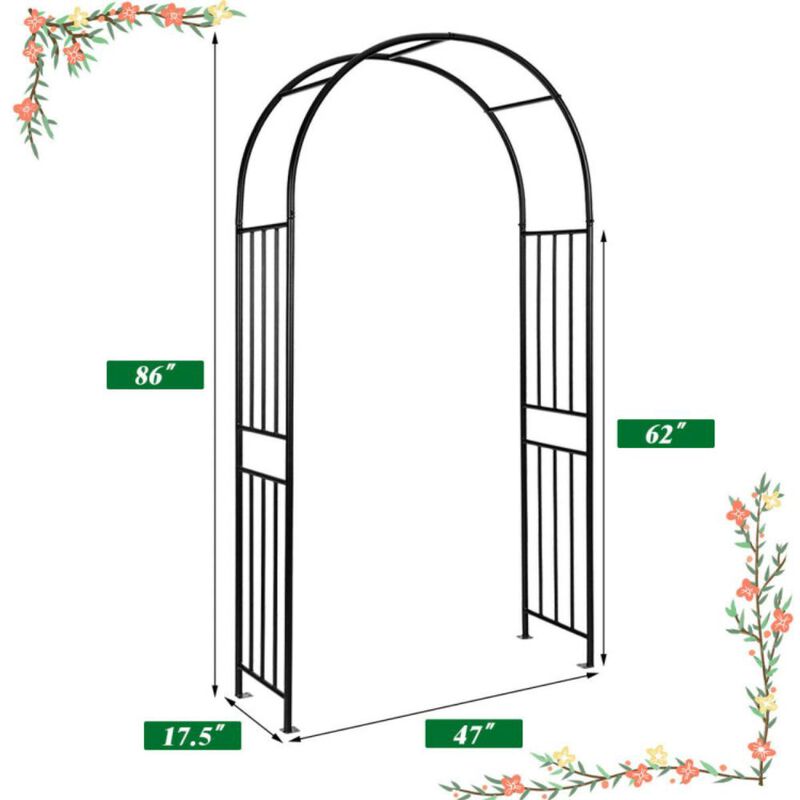 Hivvago 7.2 Feet Garden Decoration Climbing Plants Arch