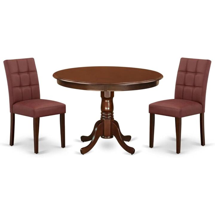 3 Piece Modern Dining Table Set