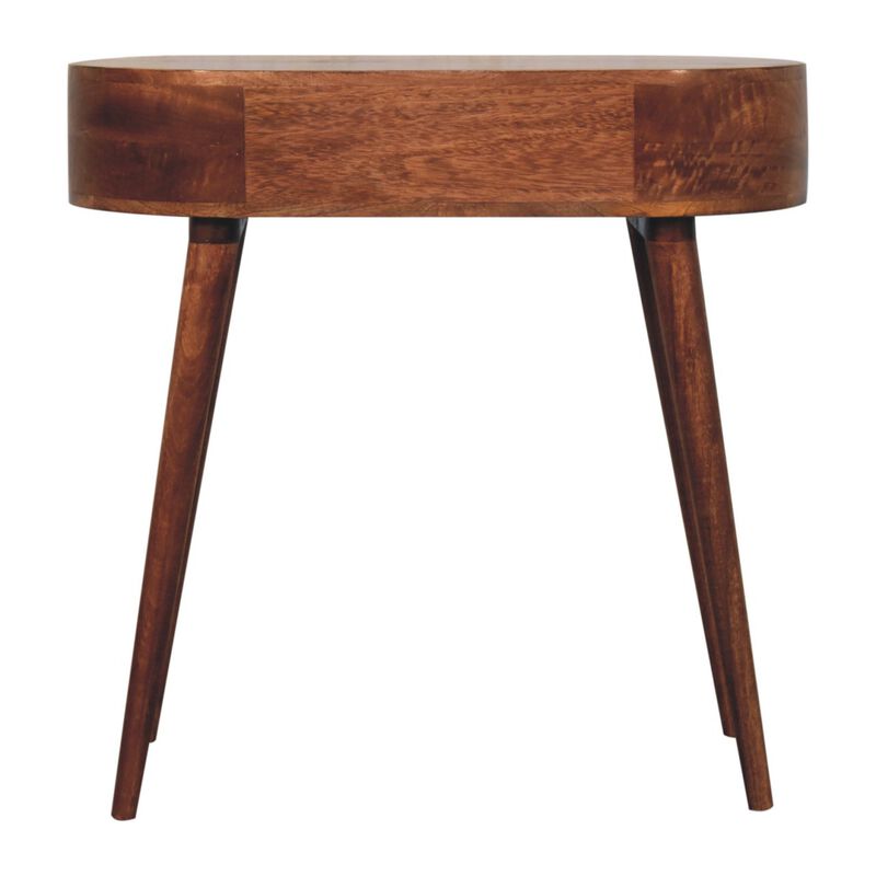 Artisan Furniture Solid Wood California Walnut Rounded Small Console Table