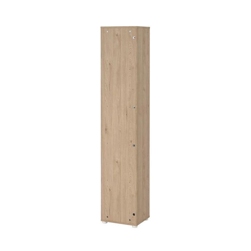 Tvilum Sign Open Narrow 5 Shelf Boockase, Jackson Hickory/White