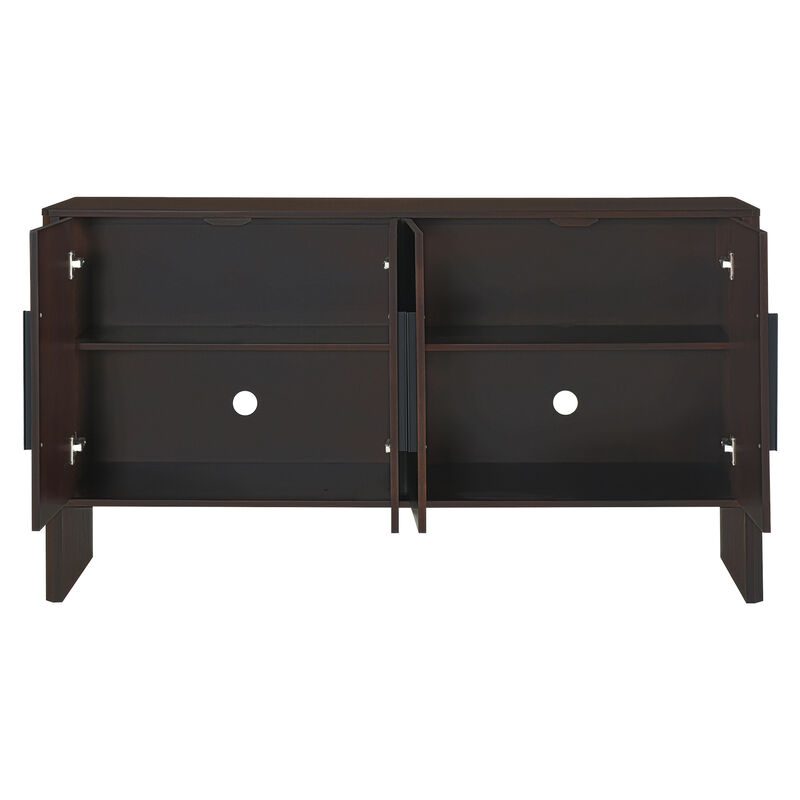 Merax Retro Sideboard Cabinet with Adjustable Shelves