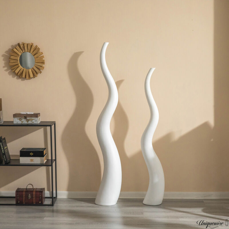 62" Tall Animal Horn Shape Floor Vase