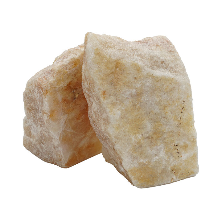 4 Inch Quartz Geode Bookend, Naturally Textured Shape, Brown and Beige-Benzara