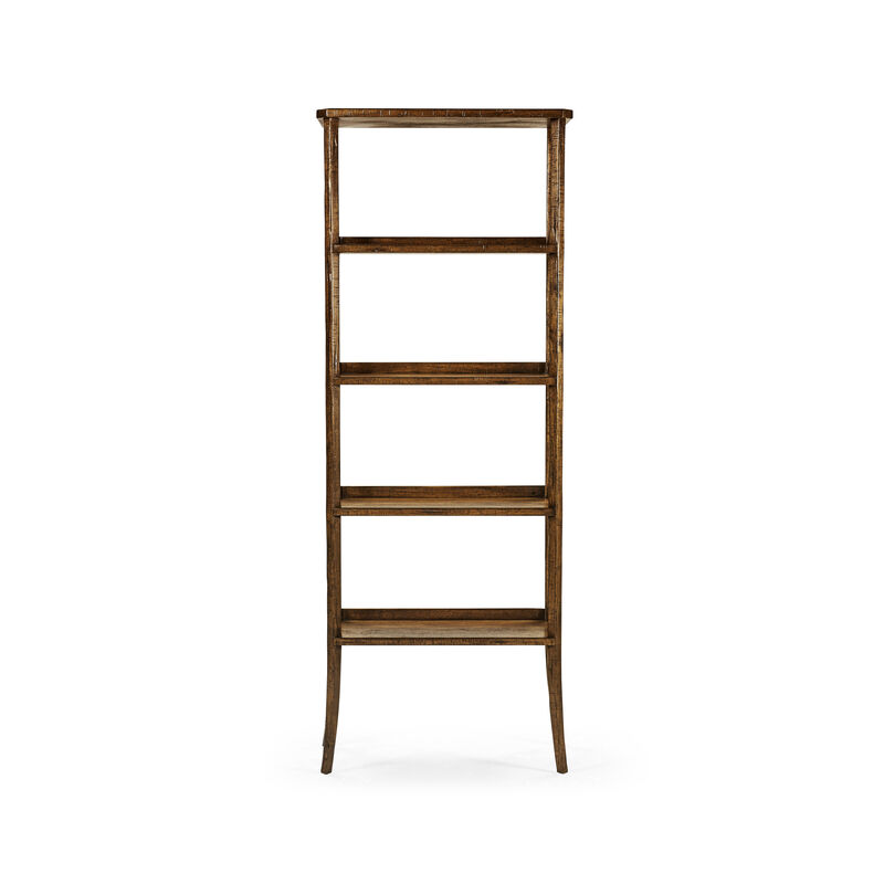 Country Walnut Etagere