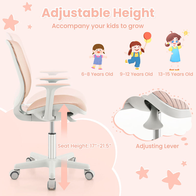 Swivel Mesh Children Computer Chair with Adjustable Height