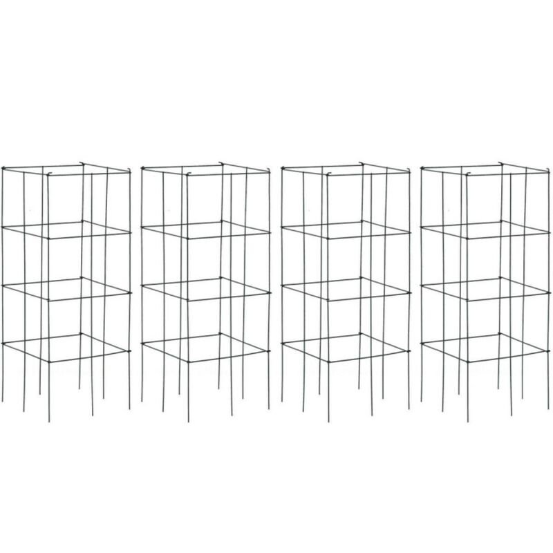 Hivvago 4 Pack Garden Trellis for Climbing Plants for Flower Vegetable