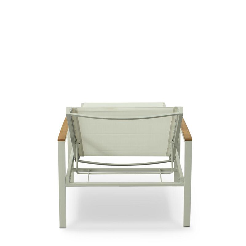 Carolina Living Braylee Reclining Chaise Lounge - Natural/White