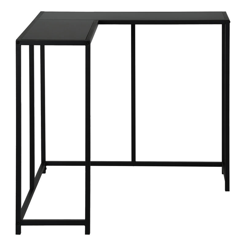 Monarch Specialties I 2157 Accent Table, Console, Entryway, Narrow, Corner, Living Room, Bedroom, Metal, Laminate, Black, Contemporary, Modern