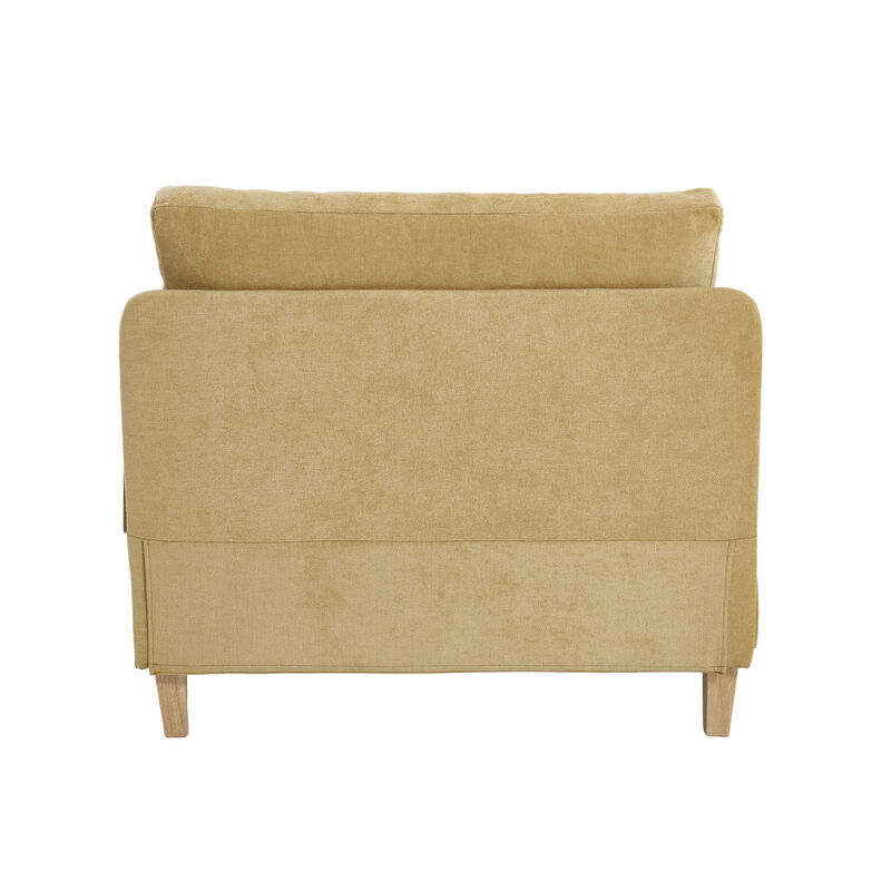 Merax Foldable Chenille Sofa Chair Convertible Futon Sleeper