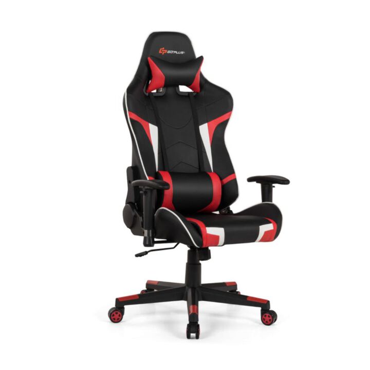 Hivvago Reclining Swivel Massage Gaming Chair with Lumbar Support