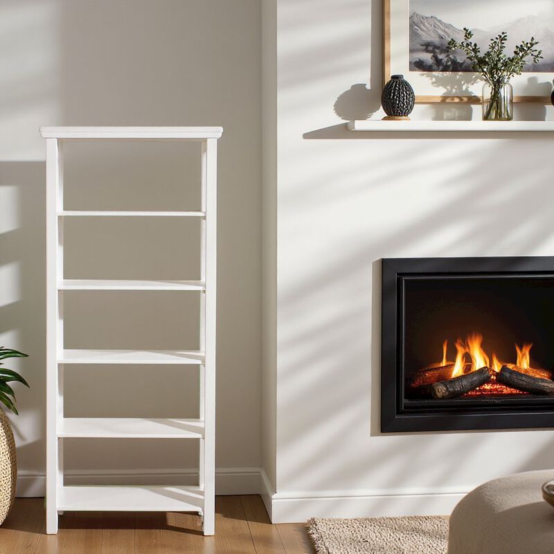 Starlight Canyon Home Tall Narrow Bookshelf – Elegant 5 Tier Skinny Bookcase Design
