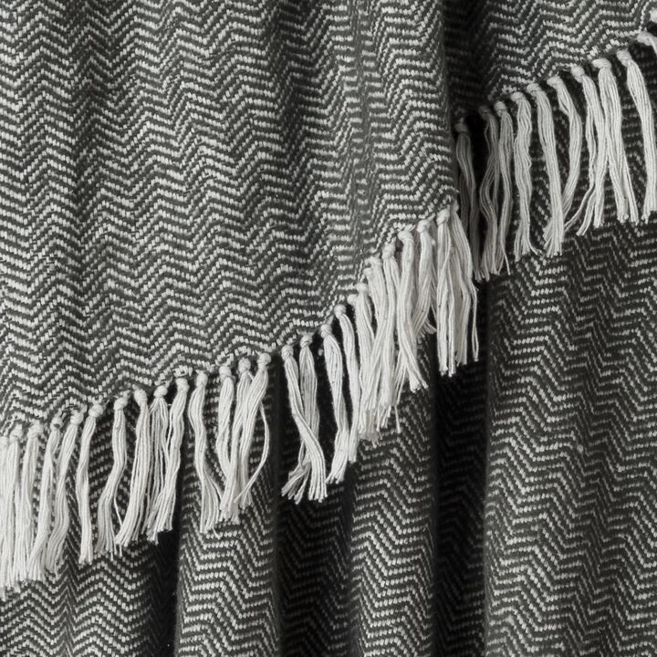 Black/Natural 50" x 60" Throw Blanket